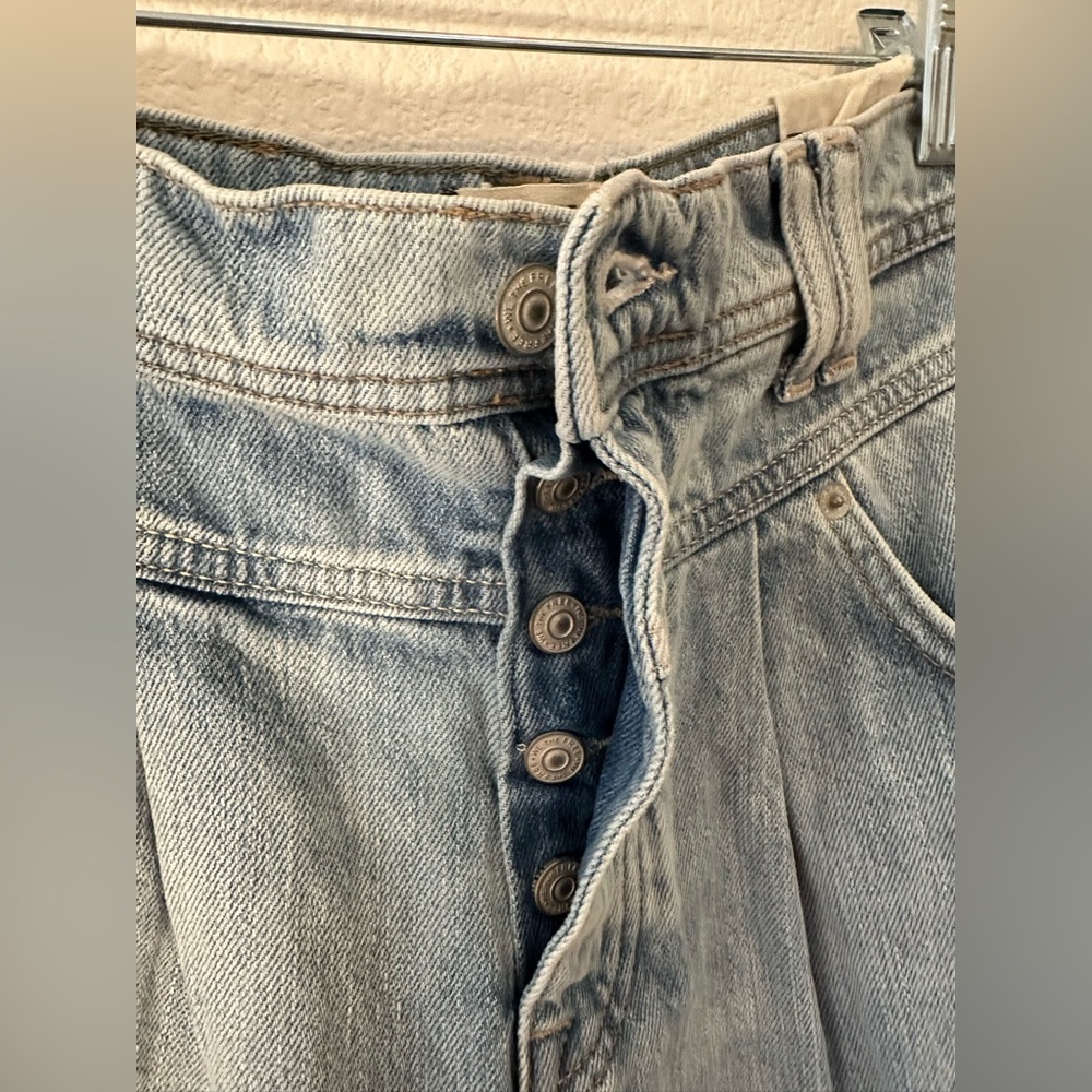 Free People Interstate Louchy Denim Shorts, 26 - Picture 7 of 8